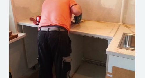 Сборка кухонного гарнитура. Хамовники